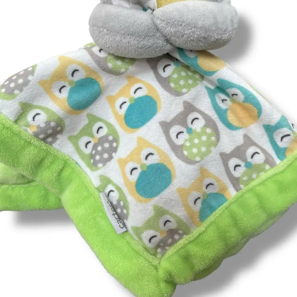 Carters Owl Lovey Security Blanket Soother Plush 67039 Sage Green Nursery 14